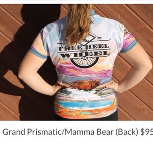 Women's Primal Wear x Freeheel & Wheel National Park cycling jersey Yellowstone